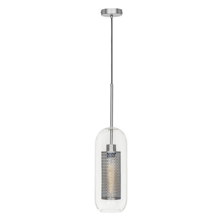 Подвесной светильник Loft It Hexagon LOFT2567-E, 1xE27x60W, никель, никель с прозрачным, металл, стекло с металлом