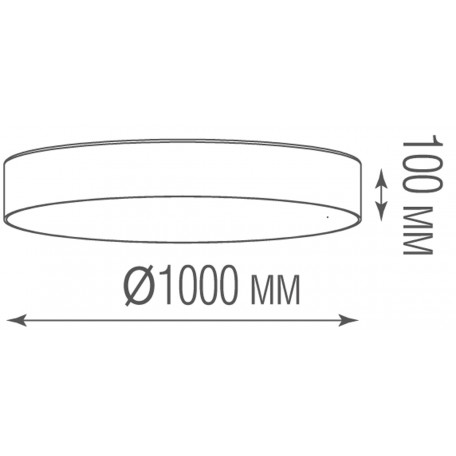 Схема с размерами Donolux C111052/1 D1000