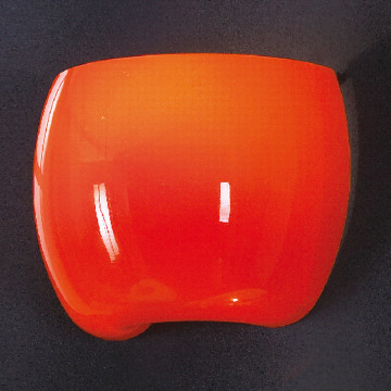 Настенный светильник Lussole Mela LSN-0211-01, IP21, 1xE14x40W, хром, оранжевый, металл, стекло - миниатюра 2