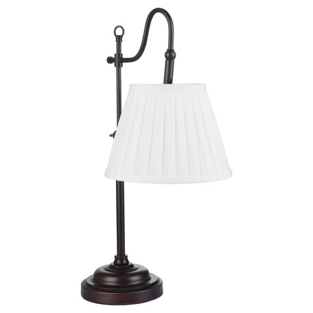 Настольная лампа Lussole Loft Milazzo LSL-2904-01, IP21, 1xE14x40W, черный, белый, металл, текстиль