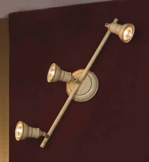 Потолочный светильник с регулировкой направления света Lussole Loft Sobretta LSL-2501-03, IP21, 3xGU10x50W, бежевый, металл - фото 2