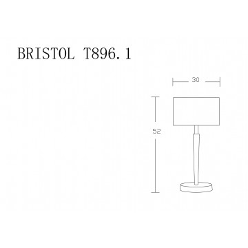 Схема с размерами Lucia Tucci BRISTOL T896.1