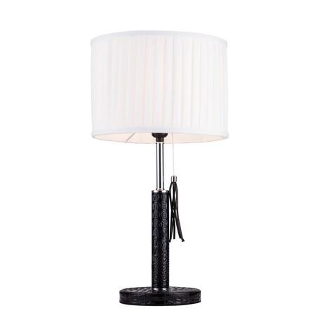 Настольная лампа Lucia Tucci Illuminazione Pelle Nerre T2019.1, 1xE27x60W - миниатюра 1