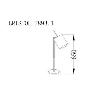 Схема с размерами Lucia Tucci BRISTOL T893.1