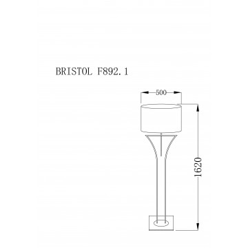 Схема с размерами Lucia Tucci BRISTOL F892.1