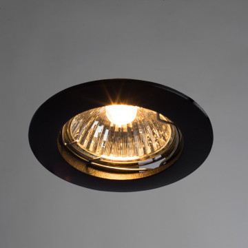 Встраиваемый светильник Arte Lamp Basic A2103PL-1BK, 1xGU10x50W - миниатюра 2