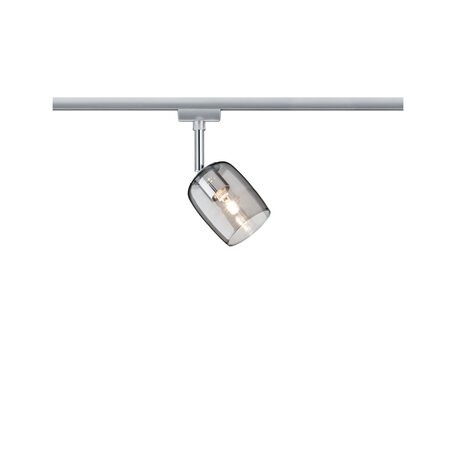 Светильник с регулировкой направления света Paulmann URail Spot Blossom 95339, 1xG9x10W, матовый хром, дымчатый, прозрачный, металл, стекло