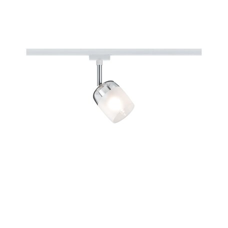 Светильник с регулировкой направления света Paulmann URail Spot Blossom 95343, 1xG9x10W, хром, белый, металл, стекло