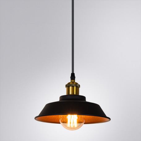 Подвесной светильник Arte Lamp Cappello A7038SP-1BK, 1xE27x60W - миниатюра 2