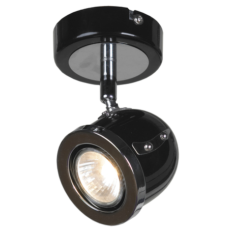 Настенный светильник с регулировкой направления света Lussole Loft Tivoli LSN-3121-01, IP21, 1xGU10x50W, черный, металл