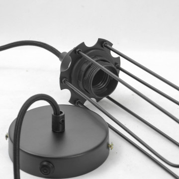 Подвесной светильник Lussole Loft Irondequoit LSP-9608, IP21, 1xE27x60W, черный, металл - фото 5