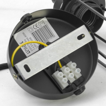 Подвесной светильник Lussole Loft Irondequoit LSP-9608, IP21, 1xE27x60W, черный, металл - миниатюра 6