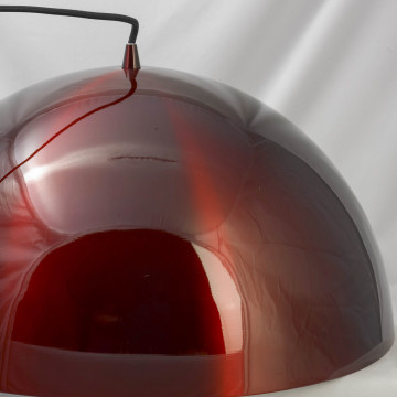 Подвесной светильник Lussole Loft Saratoga LSP-9654, IP21, 1xE27x60W, красный, металл - миниатюра 4