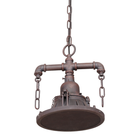 Подвесной светильник Lussole Loft Troy LSP-9678, IP21, 1xE27x60W, коричневый, металл - фото 1