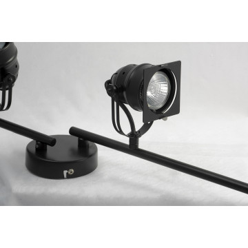 Потолочный светильник с регулировкой направления света Lussole Loft Denver LSP-9119, IP21, 4xGU10x50W, черный, металл - миниатюра 2