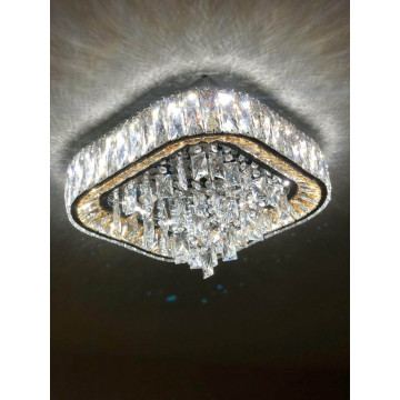 Потолочная светодиодная люстра Lumina Deco Vecchia DDC 6926-600, LED 184W, прозрачный с янтарем, прозрачный, хрусталь - миниатюра 3
