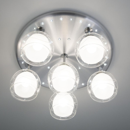 Потолочная люстра с регулировкой направления света Citilux Самба CL158162, 6xE27x75W + LED - миниатюра 4