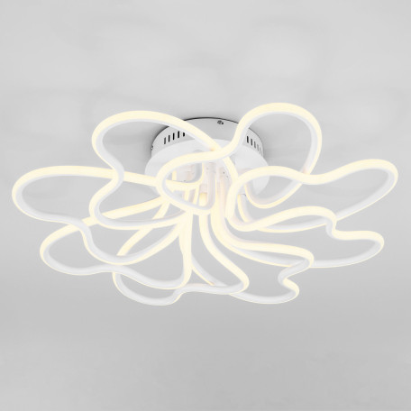 Потолочная светодиодная люстра Eurosvet Floret 90135/8 белый (00000086205), LED 210W 3300-6500K 14400lm - миниатюра 4