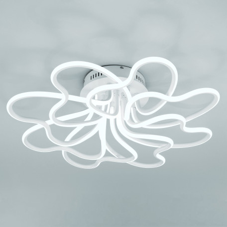 Потолочная светодиодная люстра Eurosvet Floret 90135/8 белый (00000086205), LED 210W 3300-6500K 14400lm - миниатюра 5