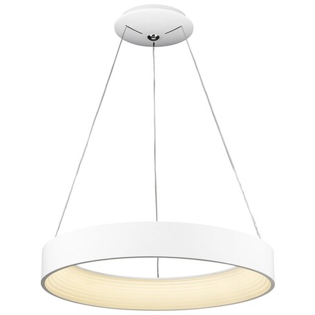 Подвесной светодиодный светильник с пультом ДУ Wertmark Cerchio WE412.01.023, LED 64W 2700K + 6500K, белый, металл
