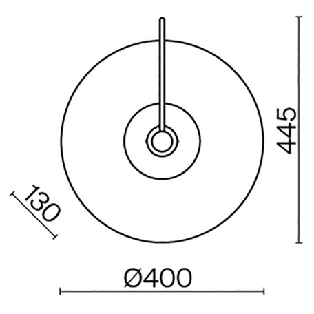 Схема с размерами Maytoni MOD305WL-01B