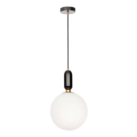Подвесной светильник Loft It Parachilna 9973-C, 1xE27x40W, черный, белый, металл, стекло
