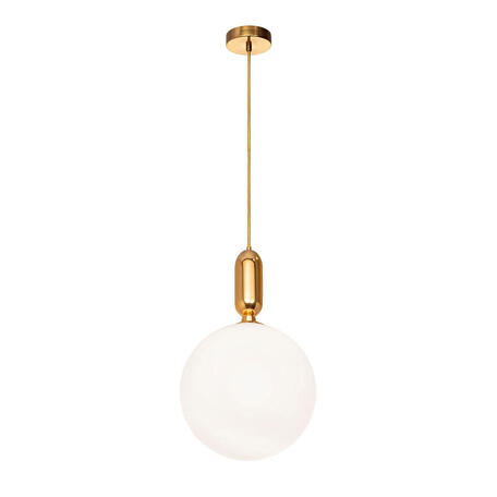 Подвесной светильник Loft It Parachilna 9974-C, 1xE27x40W, золото, белый, металл, стекло