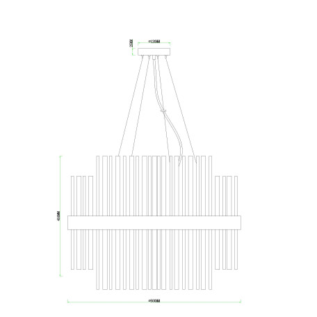 Схема с размерами Arte Lamp A1034SP-12CC
