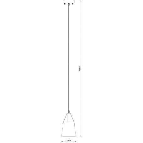 Схема с размерами Arte Lamp A7032SP-1BK