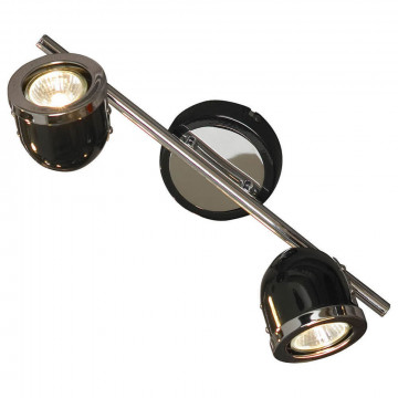 Потолочный светильник с регулировкой направления света Lussole Loft Tivoli GRLSN-3121-02, IP21, 2xGU10x5,5W, черный, металл