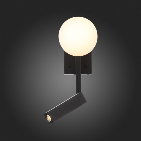 Настенный светодиодный светильник с дополнительной подсветкой ST Luce Botelli SL1581.401.02, LED 5W 3200K 390lm - миниатюра 9