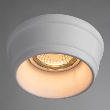 Встраиваемый светильник Arte Lamp Pezzi A5243PL-1WH, 1xGU10GU5.3x50W, белый, под покраску, керамика - миниатюра 2