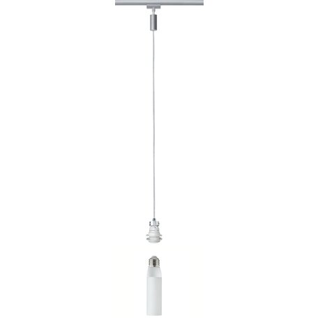 Светильник Paulmann Basic-Pendulum 97651, 1xE27x5,5W, матовый хром, металл