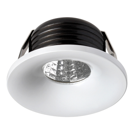 Встраиваемый светодиодный светильник Novotech Spot Dot 357700, LED 3W 3000K 200lm, белый, металл