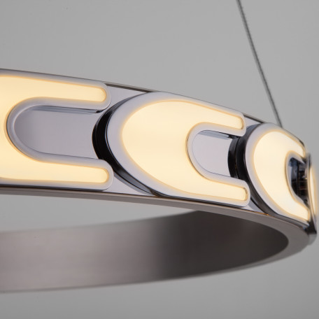 Подвесной светодиодный светильник Eurosvet Chain 90164/1 сатин-никель (a045375), LED 40W 2500lm CRI>80 - миниатюра 4