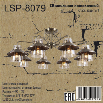 Схема с размерами LGO LSP-8079