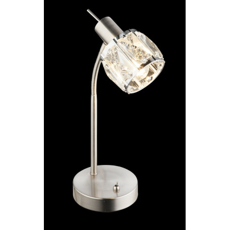 Настольная лампа Globo Kris 54356-1T, 1xE14x40W, металл, стекло - миниатюра 2