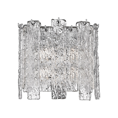 Бра Zumaline Froze W0509-02A-B5AC, 2xG9x42W, хром, прозрачный, металл, стекло - миниатюра 1