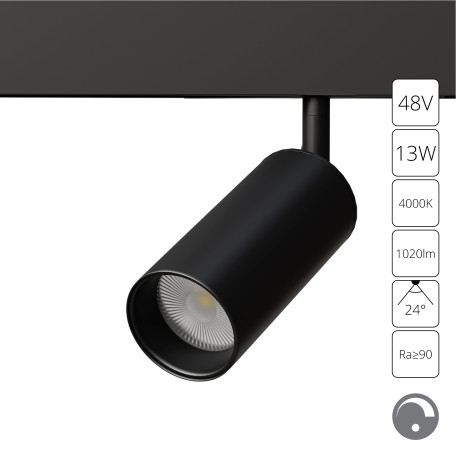 Светодиодный светильник для трековой системы Arte Lamp Linea A4681PL-1BK, LED 13W 4000K 1020lm CRI≥90