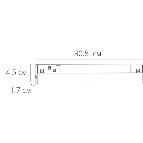 Схема с размерами Arte Lamp A5745PL-1BK