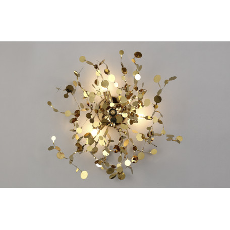 Настенный светильник Crystal Lux GARDEN AP-PL3 D400 GOLD 1860/403, 3xG9x18W - миниатюра 3