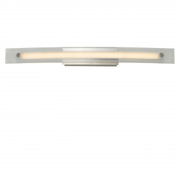 Настенный светодиодный светильник Lucide Boaz 48204/08/12, IP21, LED 8W 3000K 311lm CRI80, матовый хром, белый, металл, стекло - миниатюра 4