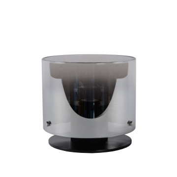 Настольная лампа Lucide Owino 74502/20/65, 1xGU10x5W, черный, дымчатый, металл, стекло - миниатюра 2