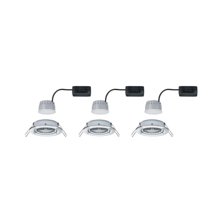 Встраиваемый светодиодный светильник Paulmann Nova LED Coin 230V step-dim 93488, IP23, LED 6,5W, хром, металл - миниатюра 4