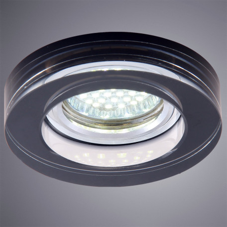 Встраиваемый светильник Arte Lamp Instyle Wagner A5223PL-1CC, 1xGU10x50W, хром, дымчатый, металл, стекло