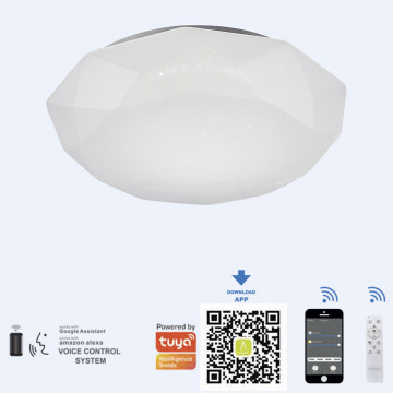 Потолочный светодиодный светильник Mantra Diamante Smart 5973, LED 80W 3000-5000K 5200lm CRI80 - миниатюра 3