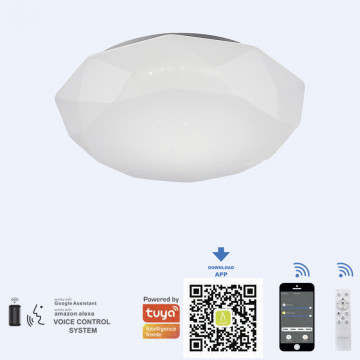 Потолочный светодиодный светильник Mantra Diamante Smart 5974, LED 56W 3000-5000K 4000lm CRI80 - фото 3