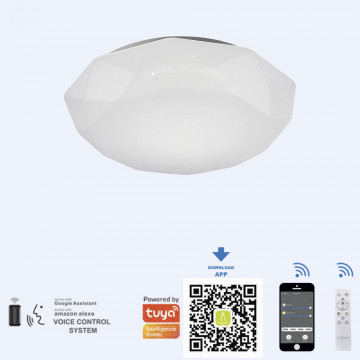 Потолочный светодиодный светильник Mantra Diamante Smart 5975, LED 40W 3000-5000K 2600lm CRI80 - фото 3
