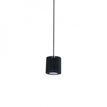 Подвесной светильник Nowodvorski Roller 9134, 1xGU10x35W, черный, металл, дерево - миниатюра 1