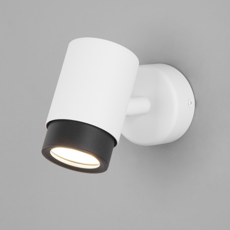 Настенный светильник с регулировкой направления света Eurosvet Morgan 20124/1 белый/ черный (a056160)